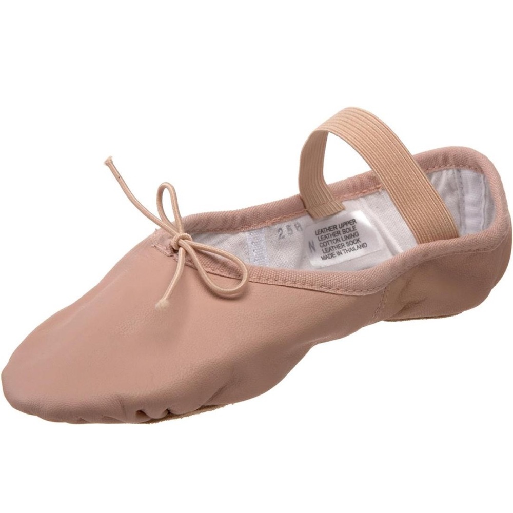 Bloch Dansoft II Ballet Flats Toddler/Little Kid Beige Size 1.5 Leather NEW - Picture 1 of 6